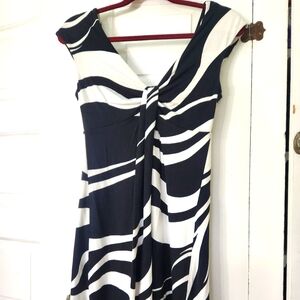 Express Black and white dress